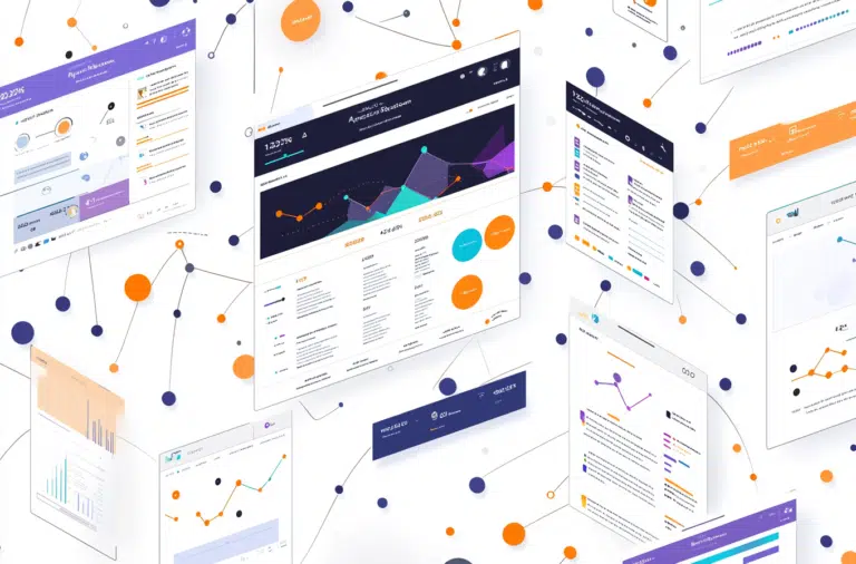 An assortment of graphs and data representations showcasing different types of information and analytical insights.